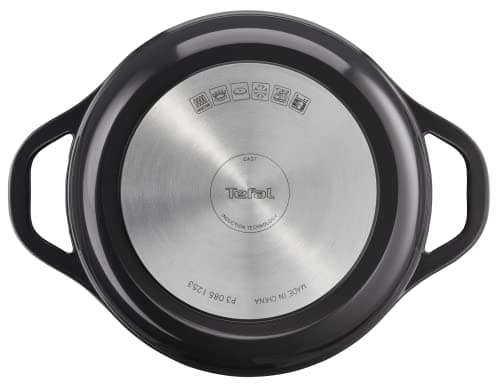 Tefal Air E2554604 Round Casserole Dish 24 cm, Capacity 4.7 L, Cast Aluminium, Safe Ceramic Coating, Condensing Lid, Oven and Induction Friendly, Grey - Image 5