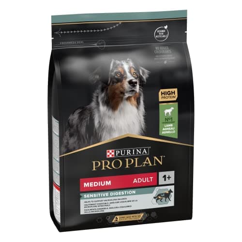 PURINA PRO PLAN | Sensitive Digestion | Complete Dry Food for Medium Adult Dogs | Promotes a Healthy Digestive System | Rich in Lamb | Dry Food | Bag | Pack of 4 x 3 kg - Image 4