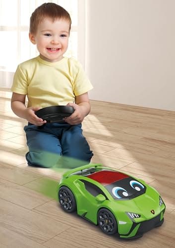 Clementoni | My First Lamborghini RC Car Remote Control Baby 2-4 Years | Huracán Model | Infrared Remote Control | 3 Modes | Realistic Sounds | Motor Skills | No Screen | Gift Idea Child - Image 6