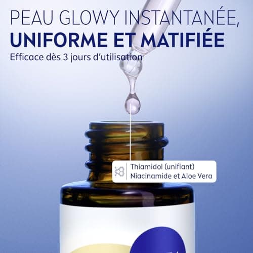 NIVEA Luminous 630 - Serum Skin Glow - Soin Visage Anti-Taches - Hydrate & Affine Les Pores - Thiamidol Breveté, Niacinamide & Aloe Vera - Vegan - Tous Types De Peaux - 15 ml - Image 4