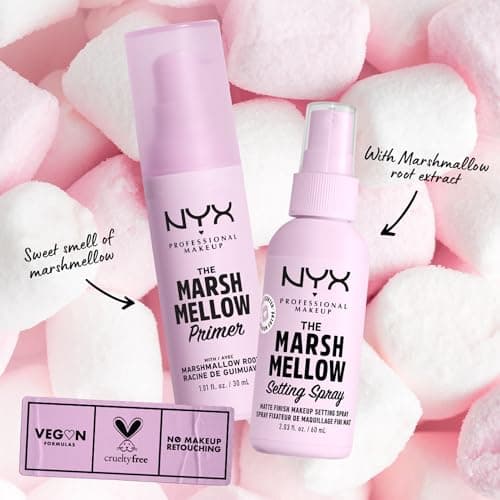 NYX Professional Makeup The Marshmellow Primer, The Marshmellow Primer, Moisturizing, Marshmallow Root, Vegan Formula, Makeup Base for Smooth and Even Complexion, 30 ml - Image 7