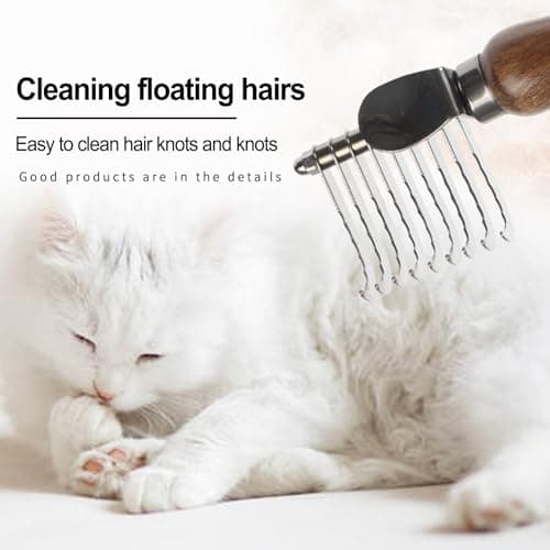 undercoat rake for dogs, detangling brush for long hair pets, furminator for dogs, pet grooming supplies, ergonomic detangler for pets hair - Image 7