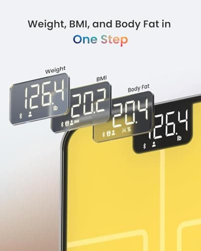 RENPHO Balance Pese Personne, Rappel de Pesée facile, Pese Personnes intelligent Bluetooth, Couleurs de Balance Personnalisables, Balance Connectée Rechargeable, Revêtement ITO, 13 Moniteurs de Santé - Image 6