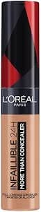 L'Oreal Paris Infallible More Than Concealer 2-in-1 Concealer and Foundation (330) Pecan, 12 ml