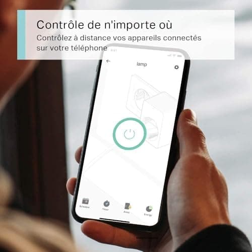 Tapo Prise Connectée WiFi, Prise Intelligente compatible avec Alexa et Google Home, 10A Type E, Contrôler le radiateur, la cafetière, la lampe à distance, aucun hub requis, Tapo P100(FR) 2 Pack - Image 6