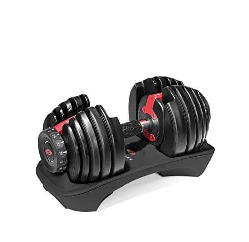 Bowflex 5.1S SelectTech 552i Adjustable Weight Bench & Compact Variable Load Dumbbell (Price for 1 Single Dumbbell Adjustable from 2 to 24 kg), Unisex Adult, Black/Grey/Red - Image 7