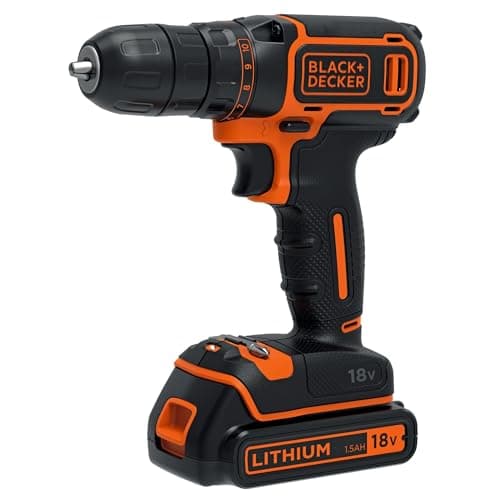 BLACK+DECKER BDCDC18-QW Perceuse-Visseuse sans fil - 650 trs/min, 18V, Sans coffret, 1 batterie - Image 2