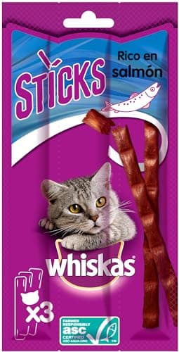 Whiskas Sticks - Adult Cat Treats Made with 90% Fish - 28 Bags of 3 Sticks - Image 4