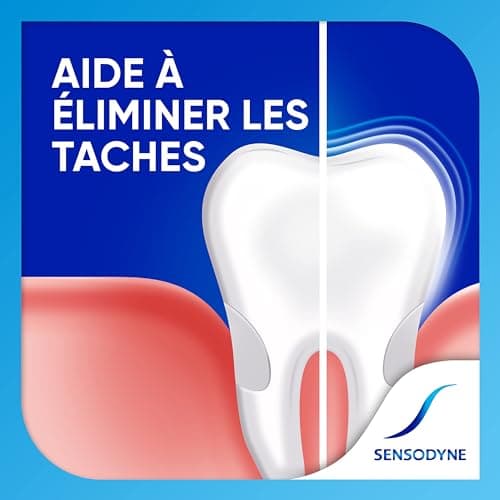 SENSODYNE - Dentifrice Soin Blancheur - Cliniquement Prouvé pour Soulager la Sensibilité Dentaire - Aide à Eliminer les Taches Dentaires Pour des Dents Plus Blanches - 6 x 75 ml - Image 7