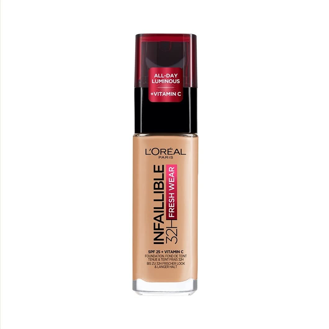 L'Oréal Paris - Infallible Fluid Foundation 32h Fresh Wear - All Skin Types - Shade : Bright Sand (250) - 30 ml