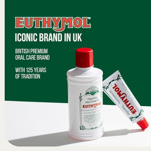 Euthymol Original Toothpaste 75ml x 6, Fluoride Free, Anti-Plaque, Antibacterial, Cavity Protection, Clean and Healthy Teeth and Gums, Fresh Mint, Daily Dental Care Oral Enamel - Image 8