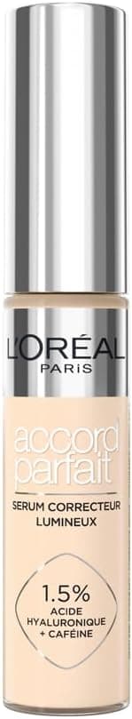 L'Oréal Paris - Luminous Correcting Serum - Corrects dark circles & moisturizes - Formula with Hyaluronic Acid & Caffeine - Perfect Match - Shade: 1.5N - 12ml - Image 1