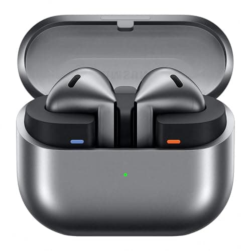 Samsung Galaxy Buds3 Wireless Bluetooth ANC Earbuds and Adaptive Noise Cancelling 360° Audio, Silver and Clear Case - Image 3
