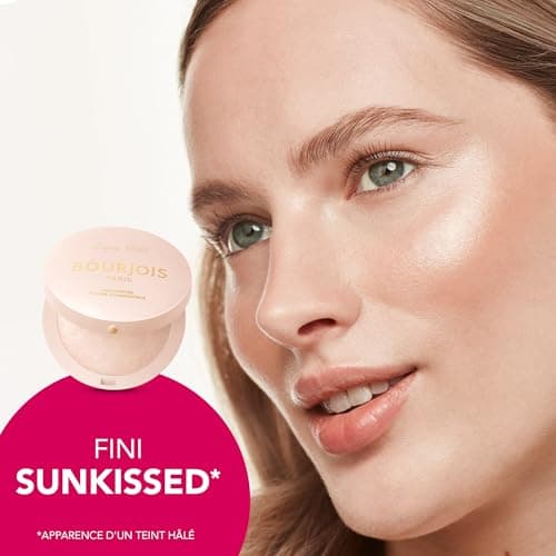 Bourjois Maxi Boîte Ronde Poudre de Soleil, 001 Clair, Fini mat doux, Formule Vegan, Poudre bronzante facile à estomper, Pour un effet sunkissed et un contour précis, Tenue longue durée. - Image 9