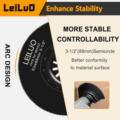 LEILUO 34 Pcs Oscillating Tool Accessories for Wood Nails Universal Fasteners with Storage Bag Compatible with DeWalt Makita Dremel and More - Image 6