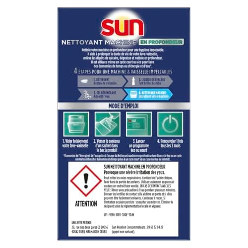 SUN - Classic Dishwasher Cleaner - 3 Doses - Deep cleans - helps extend the life of your machine - Image 5