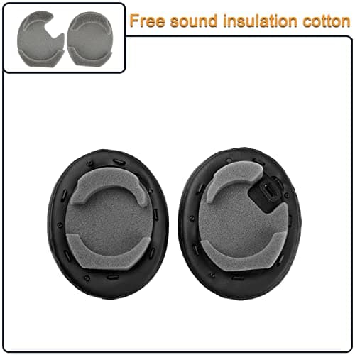 Replacement Ear Pads for Sony WH-1000XM4 Headphones Earpads Compatible with WH1000XM4 with Softer Protein Leather, Memory Foam, Noise Isolating, Black - Image 6