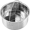 3 Pcs Pressure Cooker Accessories Steamer Basket with Egg Rack Separator Compatible with Instant Pot Pressure Cooker Stainless Steel - Image 5