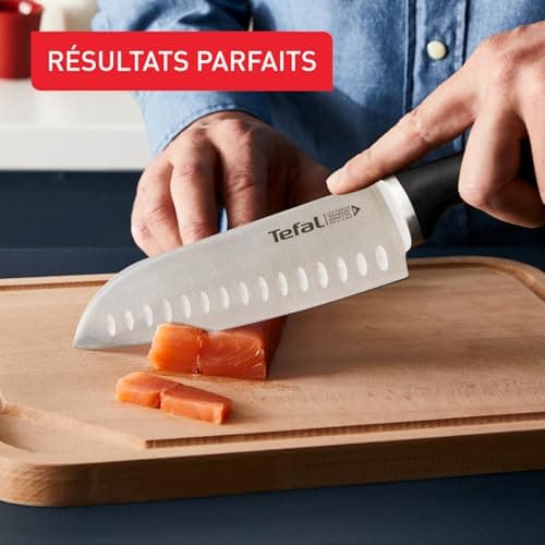 Tefal Ice Force K232S574 6-Piece Kitchen Knife Block + 5 Knives German Stainless Steel Blade 10 Year Guarantee High Performance Cutting and Cutting Edge - Image 6