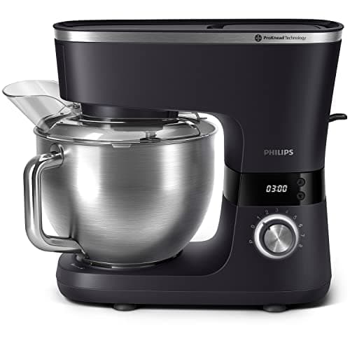 Philips 7000 Series Food Processor - 5.5 Litre, 1000 Watts, 8 Speed, ProKnead Technology, Recipes, Smart LED Timer, Kneading Hook, Whisk and Mixer (HR7962/01) - Image 2