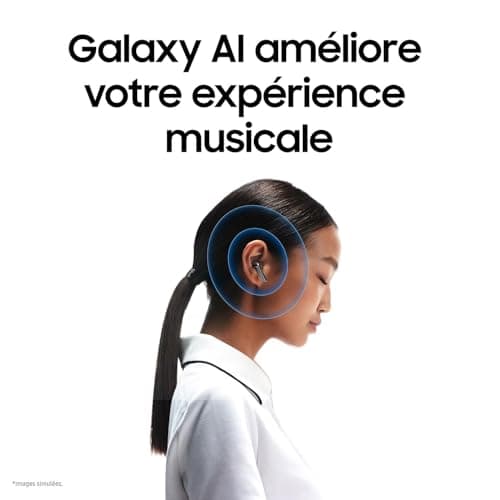 Samsung Galaxy Buds3, Wireless Earbuds, Active Noise Cancelling, Bluetooth, Silver, Audio 360, Galaxy AI, Mains Charger Included, (FR Version) [Amazon Exclusive] - Image 7