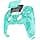 eXtremeRate Luna Redesigned Case for PS5 Controller BDM-010/020/030/040/050, Replacement Faceplate Touchpad Rings Buttons, Shell Cover Pad for PS5 Controller, Emerald Green - Image 5