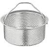 Panier vapeur universel en acier inoxydable for cuiseur à riz/Instant Pot, lavable au lave-vaisselle, multifonction(L) - Image 2