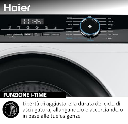 Haier I-Pro HD100-A2939-IT Series 3 10 kg Heat Pump Free Installation, Class A++, Programmable Start, with 3-in-1 Filter System, 59.4 x 66.5 x 84.5 cm, White - Image 4