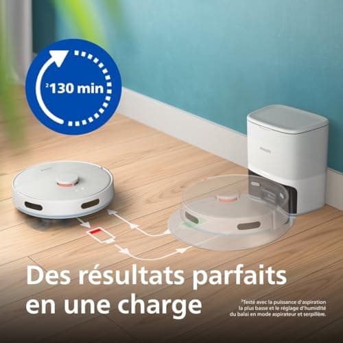 Philips Robot Vacuum Cleaner 2000 Series - 2700 Pa Suction, Laser Navigation, Homerun Application, Automatic Dump Station, 130 Minute Runtime, Carpet Mode (XU2100/20) - Image 7