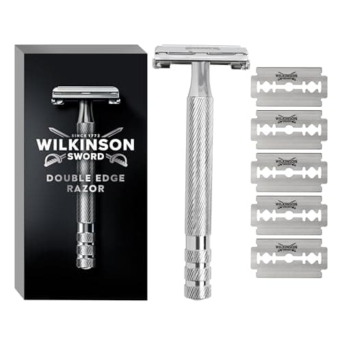Wilkinson Sword - The Edger Barber's Style - Men's Razor - Safety Razor + 5 Double Edged Blades - Image 3