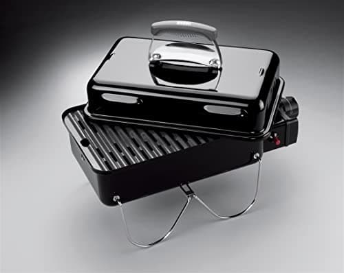 Weber Go‑Anywhere Portable Gas Barbecue/Barbecue with Folding Legs, Piezo Ignition, Durable Coating, Lightweight and Compact Outdoor Camping Barbecue, Cooking Surface 42 x 26 cm, Black - Image 5