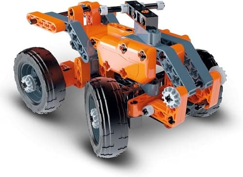 Clementoni | Science & Game – My Buggy and Quad Mechanics Workshop for Children 8 Years + | Mechanical STEM Kit Construction 100 Interchangeable Parts | Pull-Back Mechanism | Interactive 3D App - Image 5
