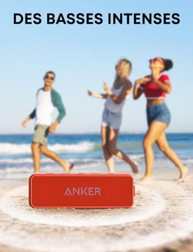 Soundcore Anker 2 Bluetooth Speaker, Powerful Wireless Bluetooth Speaker with Powerful Bass, 24 Hours Battery Life, 20 m Range, Waterproof IPX7 Waterproof and Built-in Microphone - Image 4