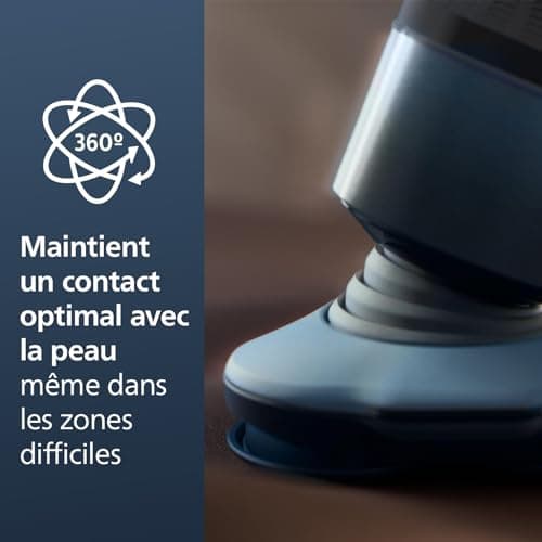 Philips 5000X Series - Rasoir électrique 100 pourcent étanche, technologie SkinProtect, tête flexible à 360°, 1 h de charge / 5 min - Charge rapide, capot de protection argenté, modèle X5004/00 - Image 8