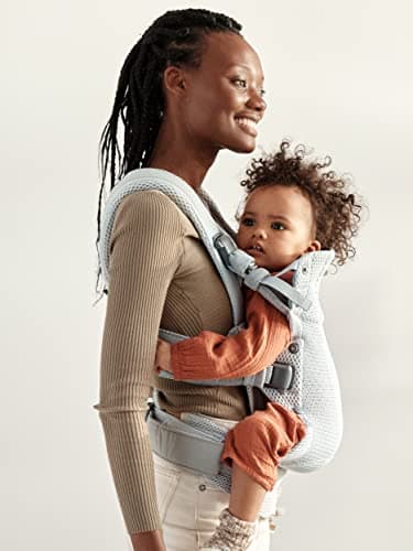 BabyBjörn Harmony Baby Carrier, Mesh 3D, Silver - Image 8