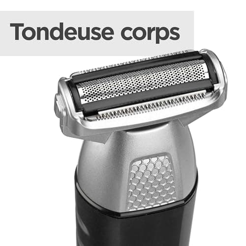 BaByliss Tondeuse Multi-usages Lithium Power 11-in-1 - Kit complet sans fil incluant une tondeuse barbe,cheveux et nez, oreilles et sourcils, Waterproof, Noir/Gris, MT812E - Image 9