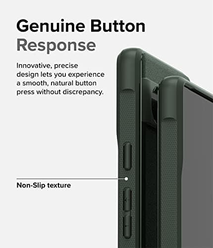 Ringke Case Compatible with Google Pixel 7a [Onyx] Anti-slip Shockproof Protection Rugged Flexible Ultra Thin Soft TPU Durable Case - Dark Green - Image 7