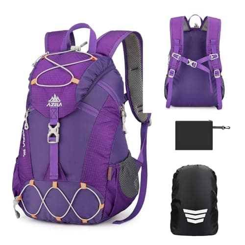 GES 20L Lightweight Waterproof Hiking Backpack with Rain Cover - Durable Multi-Use Backpack for Men and Women, Travel, Camping, Trekking, Cycling, School - Image 2
