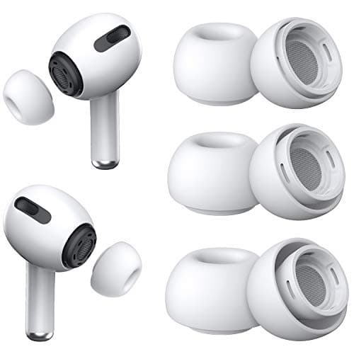 [3 Pairs] Earbuds for Airpods Pro and Airpods Pro 2 with Noise Reduction Hole, Silicone Airpods Pro with Portable Storage Box and Fit in Charging Case (S/M/L) - Image 3