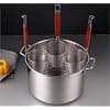 Stainless Steel Cooker Insert Set Stainless Steel Cooking Noodle Pot Large Soup Pot Bucket Food Drawer Dumpling Baking Tray Instant Pot Accessory - Image 7