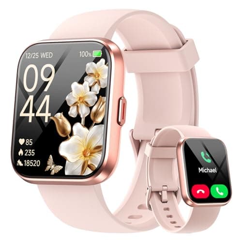 Women's Smart Watch for Samsung, iPhone, Android, 1.8 Inch Smartwatch with Bluetooth Call, AI Voice, Built-in Alexa, Smartwatch Monitor, Calories, IP68 Smart Watch, Pedometer - Image 2