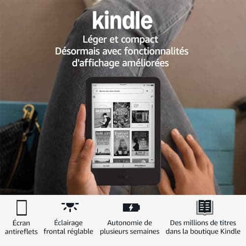 New Amazon Kindle (16 GB) – Lightest and most compact Kindle with glare-free display, faster page turns, adjustable front light and long battery life – With Ads – Black - Image 3