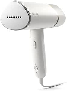Philips Hand Steamer 3000 Series - Steamer 1000W, Steam 20g/min, Removable 120ml Tank, 30sec Ready, Hot Plate, Metal Sole, Lightweight 660g, White (STH3020/10)