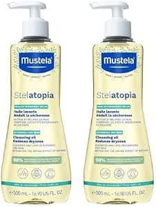 Mustela Stelatopia Cleansing Oil 500 ml 500 g 500 g 500 ml 1 (Pack of 2)
