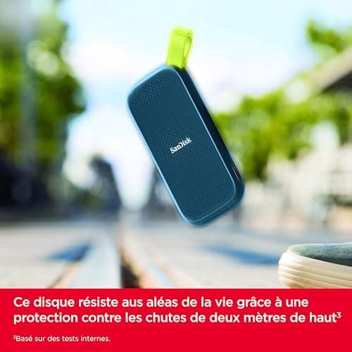 SanDisk Monterey 2TB Portable SSD (External Solid State Drive, Read Speed Up to 800MB/s, Two Meter High Drop Protection, Rubber Notch) - Image 6
