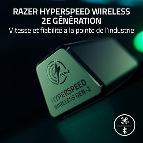 Razer BlackShark V3 - Wireless Headphones for Esports - 50mm Titanium Speakers - Detachable HyperClear Mic - THX Spatial Audio - Wireless 2.4Ghz & Bluetooth - FPS Profiles - PC/Mac | Black - Image 5
