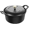 STAUB 40508-114-0 Casserole Dish Cast Iron Cocotte, Black, 20 cm - Image 2