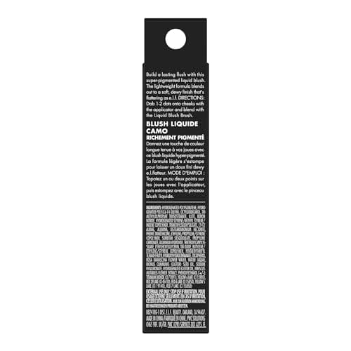 e.l.f. Camo Liquid Blush, fard à joues liquide longue durée, pour une couleur hautement pigmentée, assure une finition douce, baptisée, végétalien et sans cruauté envers les animaux, corail Crush - Image 8