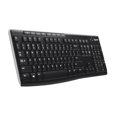 Logitech Wireless Frances Keyboard K270 Inalambrico, Black, 3.2 x 45 x 16 cm - Image 2