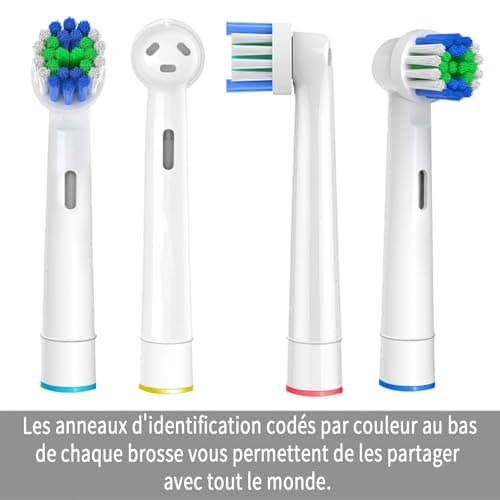GENKENT Toothbrush Heads Compatible with Oral-B Electric Toothbrush, 20 Toothbrush Heads for Oral B Vitality Pro 3 Models - Image 7